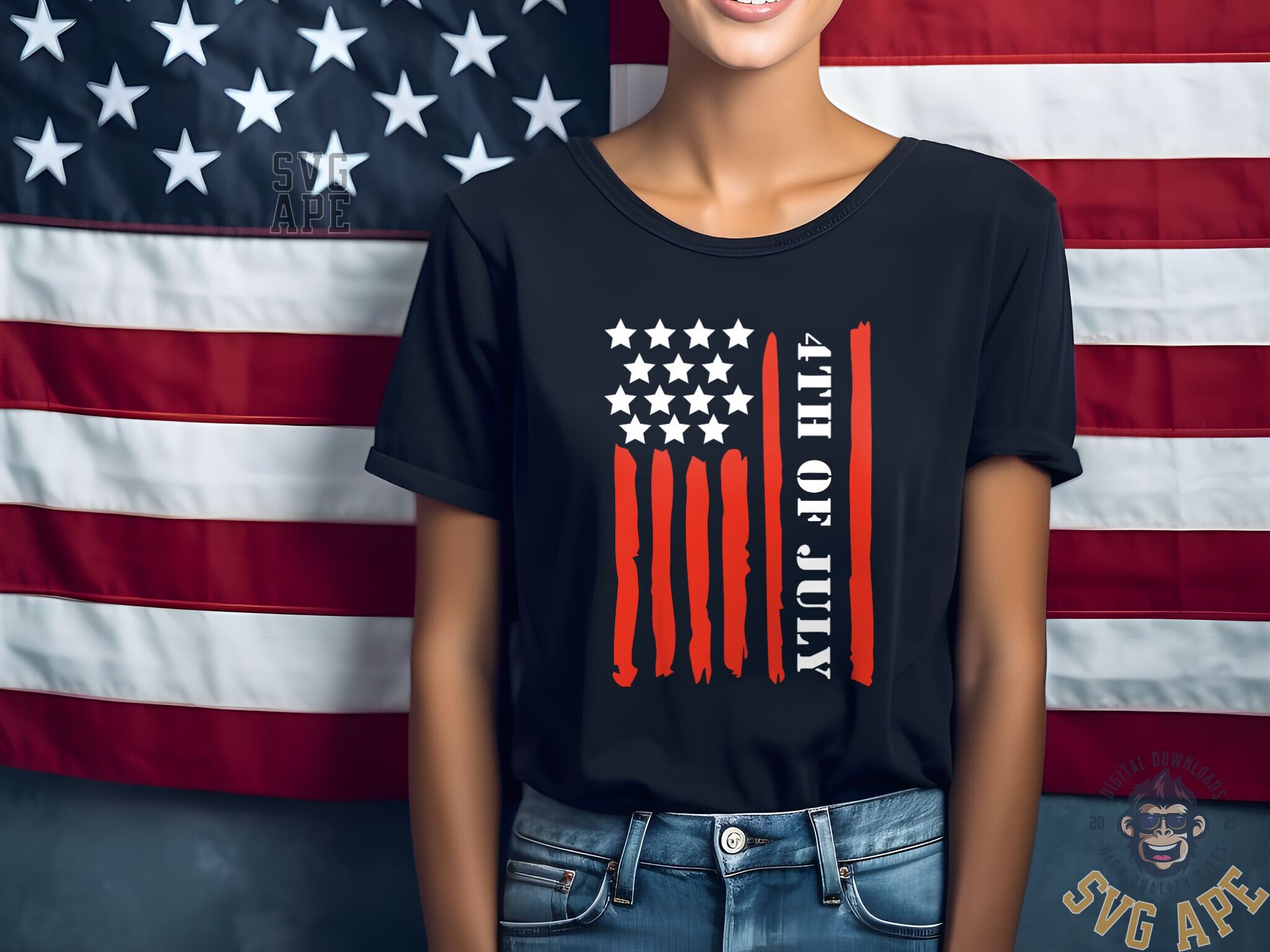 American Flag SVG PNG | 4th of July Flag | Independence Day | Cricut ...