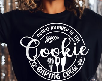 Christmas Cookie Baking Crew SVG PNG, Proud Member Of Cookie Baking Crew, Proud Member Of, Baking Crew, Christmas Cookie