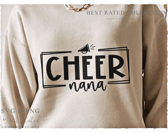 Cheer Nana SVG PNG | Game Day | Football Grandma | Grandma | Cricut Cut File | Instant Download | Summer 2026