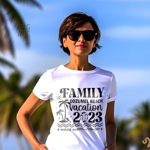 Family Cozumel Beach Vacation 2023 Making Memories Together SVG PNG, Epcot Svg, Family Vacation Svg, Cruise Ship Svg, Making Memories Svg