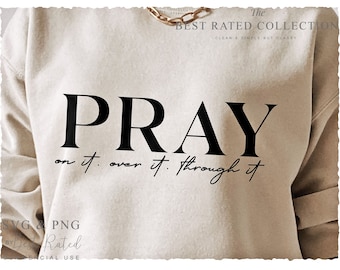 Pray on It SVG PNG | Bible Verse | Waymaker | Spiritual | Cricut Cut File | Instant Download