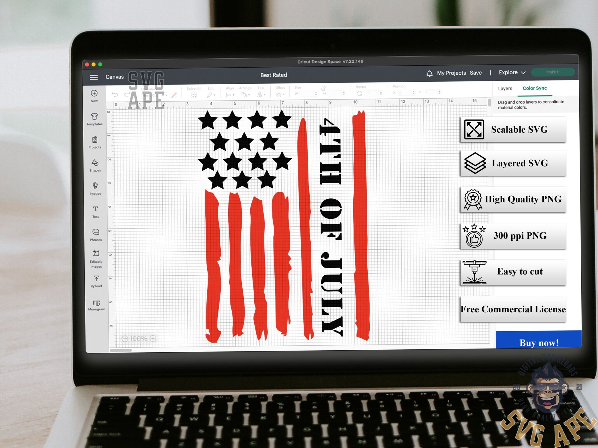 American Flag SVG PNG | 4th of July Flag | Independence Day | Cricut ...