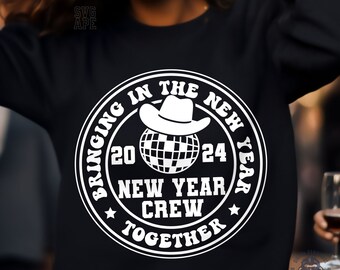 New Year Crew SVG PNG, Bringing In The New Year Together, Happy New Year Svg, New Year Crew Svg, New Year Svg, New Years Eve Svg