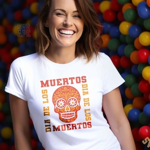 Sugar Skull SVG PNG, Skull, Mexican Svg, Skeleton Svg, Sugar Skull Svg, Floral Skull Svg, Calavera Svg, Day Of The Dead Svg