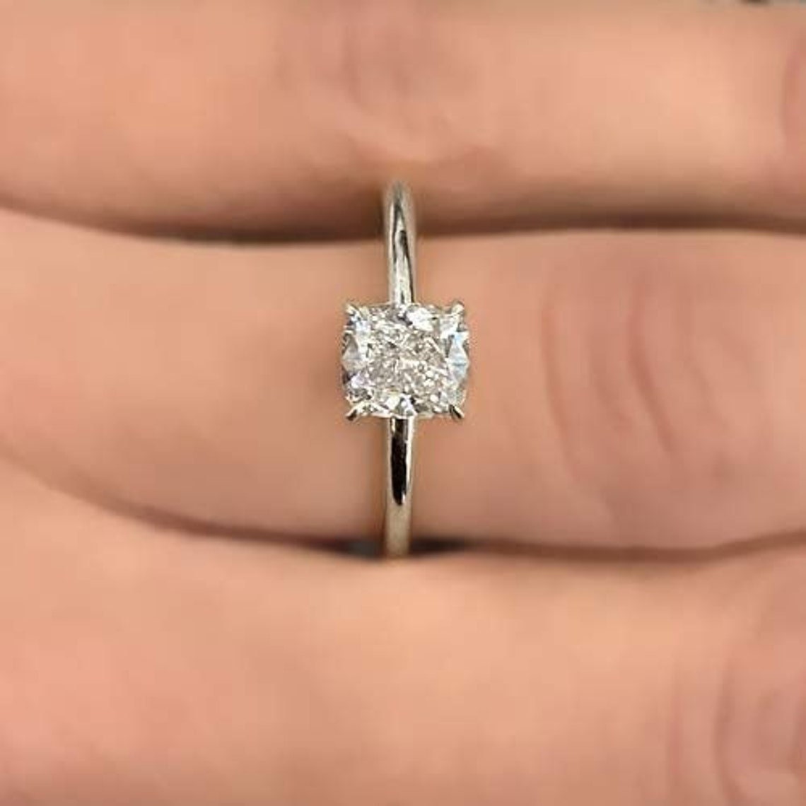 big discount on sale Cushion Diamond 1.5 CT Engagement Ring