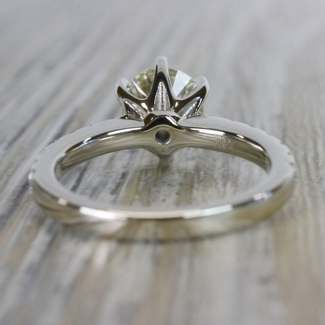 2.00 CT Round Cut Lab Diamond Engagement Ring / VVS1