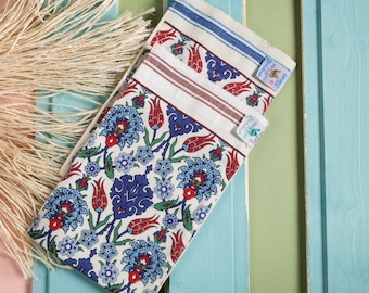 Guante de baño medio duro impreso tradicionalmente Mitt Develi