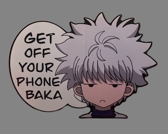 Get off your phone BAKA! Peeker