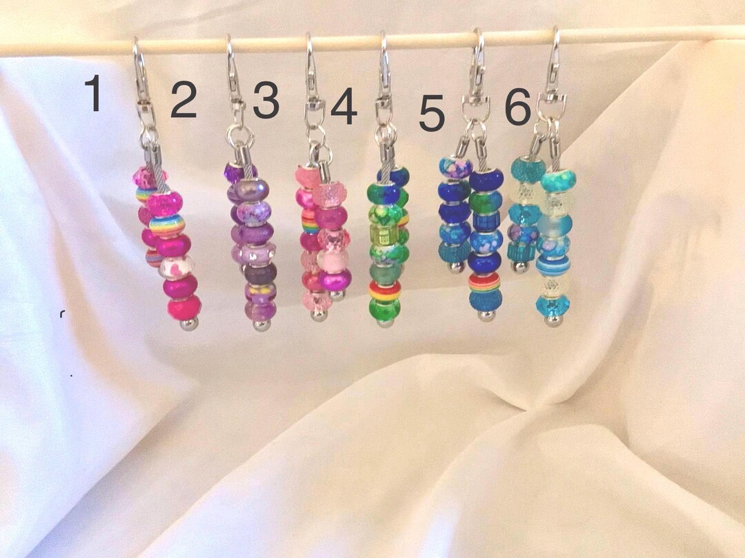Dangle Chain Keychain Beaded Dangle Keychains #1 - Etsy