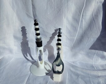 Perlen Flaschenöffner Geschenkset - Elegante handgefertigte Barware