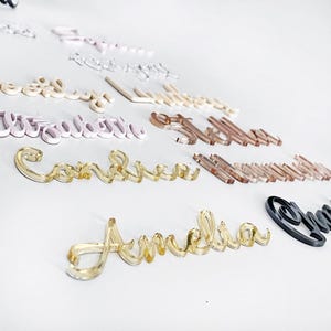 Benutzerdefinierte Acryl Namensschild, Hochzeitstisch Dekor, Hochzeitstisch Tischkarten, benutzerdefinierter Name in Acryl, benutzerdefinierte Acryl Namensschilder