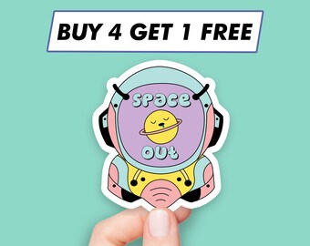 Cool Space Out Sticker Space Saying Stickers Laptop Stickers Aesthetic Stickers Computer Stickers Water Bottle Stickers Laptop Decals