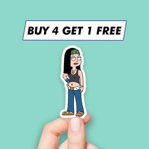 Cute Hayley Smith Sticker Detective Cartoon Stickers Laptop Stickers Aesthetic Stickers Computer Stickers Waterbottle Stickers Laptop Decals
