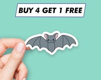 Sticker chauve-souris dessin animé Stickers Halloween mignons Stickers ordinateur portable Stickers esthétiques Stickers ordinateur Stickers bouteille d'eau Stickers ordinateur portable