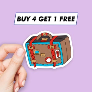 Bagage-reissticker Globe Adventure-stickers Laptopstickers Esthetische stickers Computerstickers Waterflesstickers Laptopstickers