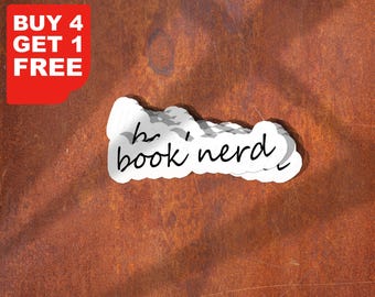 Book Nerd Stickers, Funny Reading Stickers For Tumblers And Laptop Stickers, Reading Stickers, Read Books Sticker Decals, Library Stickers
