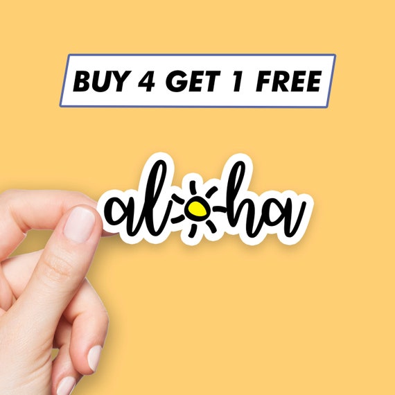 Hawaii Aloha Sticker Snnnun Beach Stickers Laptop Stickers