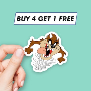 Grappige Tasmaanse duivel sticker beer anime stickers laptop stickers esthetische stickers computer stickers waterfles stickers laptop stickers