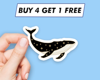 Space Whale Sticker Galaxy Orca Stickers Laptop Stickers Aesthetic Stickers Computer Stickers Water Bottle Stickers Laptop Decals