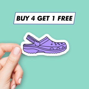 Lavender Croc Sticker Cute Happy Stickers Laptop Stickers Aesthetic Stickers Computer Stickers Waterbottle Stickers Laptop Decals