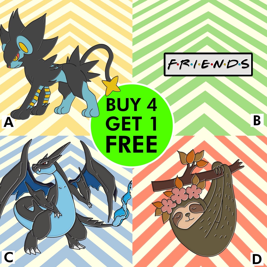 Luxray Lion Enamel Pin Friends Logo Enamel Pins Cute Pin Pins Etsy