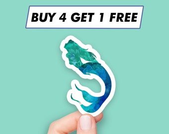 Kawaii Mermaid Sticker Cute Ocean Stickers Laptop Stickers Aesthetic Stickers Computer Stickers Water Bottle Stickers Laptop Decals