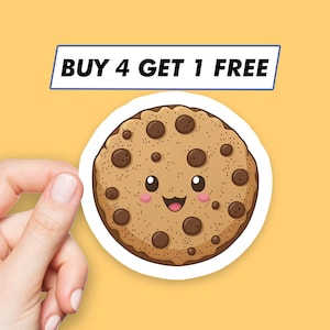 Cookie Emoji Sticker Cute Snack Stickers Laptop Stickers Aesthetic Stickers Computer Stickers Water Bottle Stickers Laptop Decals