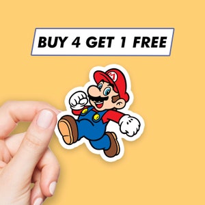かわいいマリオステッカー、スーパーマリオのクールなステッカー、ラップトップステッカー、美的ステッカー、コンピュータステッカー、ウォーターボトルステッカー、ラップトップデカール
