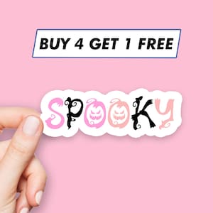 Cute Spooky Sticker Halloween Quote Stickers Laptop Stickers Aesthetic Stickers Computer Stickers Waterbottle Stickers Laptop Decals