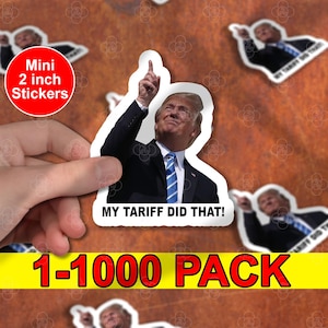 100pcs Anti Trump Sticker Pack, I Did That Trump, Tariff Trump, Meme Sticker, Fdt, Anti Racist, Liberal Stickers