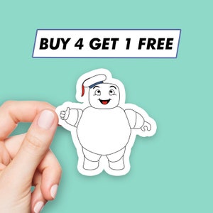 Naklejki Baby Stay Puft Ghostbusters Marshmallow Man Naklejki na laptopa Naklejki estetyczne Naklejki na komputer Naklejki na butelkę z wodą
