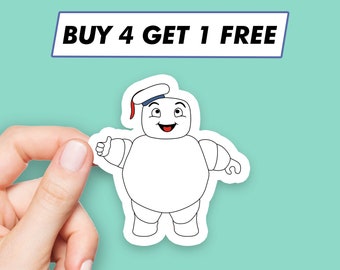 Baby Stay Puft Sticker Ghostbusters Marshmallow Man Stickers Laptop Stickers Aesthetic Stickers Computer Stickers Water Bottle Stickers