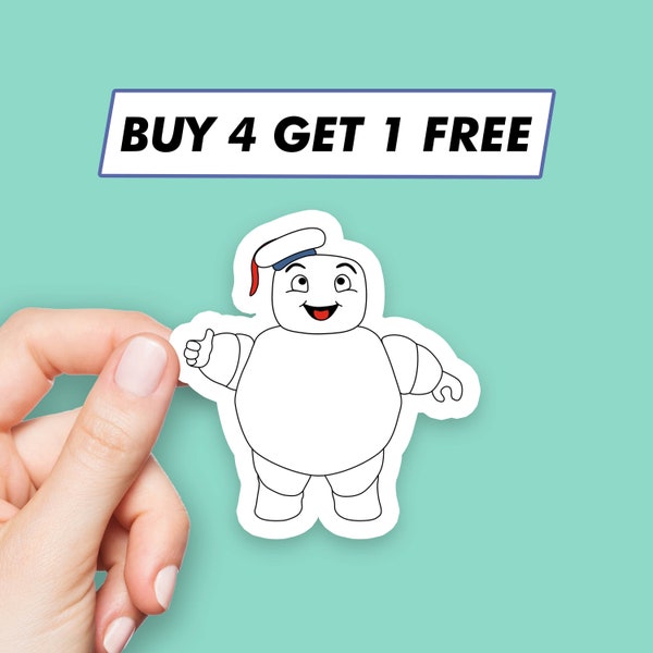 Baby Stay Puft Sticker Ghostbusters Marshmallow Man Stickers Laptop Stickers Aesthetic Stickers Computer Stickers Water Bottle Stickers