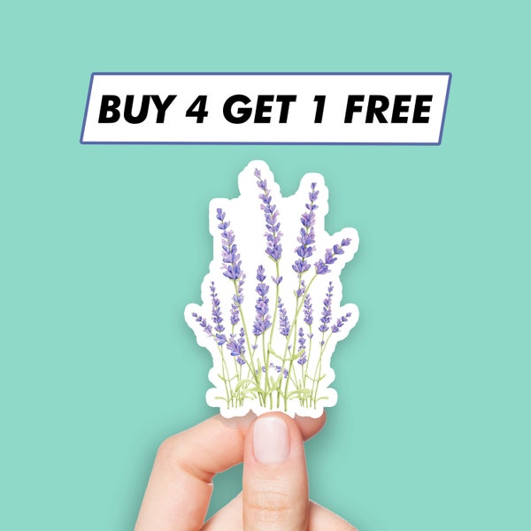 Sticker lavande mauve Stickers fleurs aquarelles Stickers ordinateur portable Stickers esthétiques Stickers ordinateur Stickers bouteille d'eau Stickers ordinateur portable