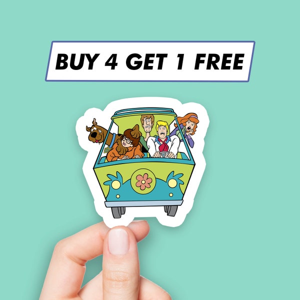 Mystery Machine Van Sticker Cartoon Anime Stickers Laptop Stickers Aesthetic Stickers Computer Stickers Waterbottle Stickers Laptop Decals