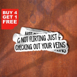 Sticker Ne pas flirter en vérifiant vos veines, Sticker allaitement, Stickers infirmière Stickers ordinateur portable, Inspiration pour les bouteilles d'eau