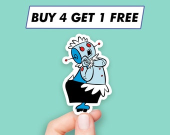 Funny Rosie Robot Sticker Jetsons Anime Stickers Laptop Stickers Aesthetic Stickers Computer Stickers Water Bottle Stickers Laptop Decals