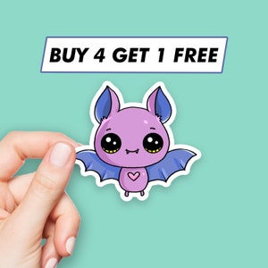 Niedliche Fledermaus Aufkleber Kawaii Hexe Aufkleber Laptop Aufkleber Ästhetische Aufkleber Computer Aufkleber Wasserflasche Aufkleber Laptop Aufkleber