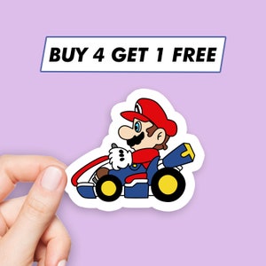 クールなマリオステッカー、スーパーマリオの面白いステッカー、ラップトップステッカー、美的ステッカー、コンピュータステッカー、ウォーターボトルステッカー、ラップトップデカール