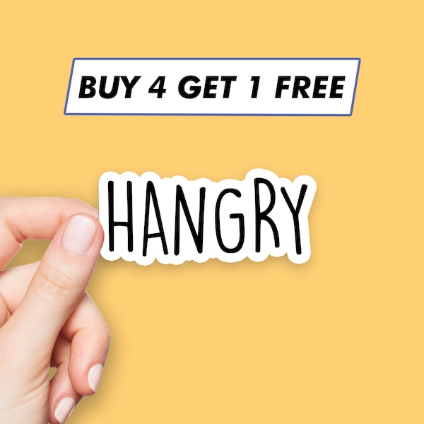 Funny Hangry Sticker Cute Quote Stickers Laptop Stickers Aesthetic Stickers Computer Stickers Waterbottle Stickers Laptop Decals