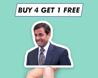 Michael Scott Meme Sticker The Office Tv Show Stickers Laptop Stickers Aesthetic Stickers Computer Stickers Water Bottle Stickers