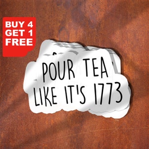 Giet thee zoals zijn 1773 sticker, geschiedenis sticker, laptop stickers, tuimelaar stickers, waterfles sticker, waterfles