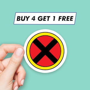 X-Men Logo Sticker Superhero Comic Stickers Laptop Stickers Aesthetic Stickers Computer Stickers Waterbottle Stickers Laptop Decals