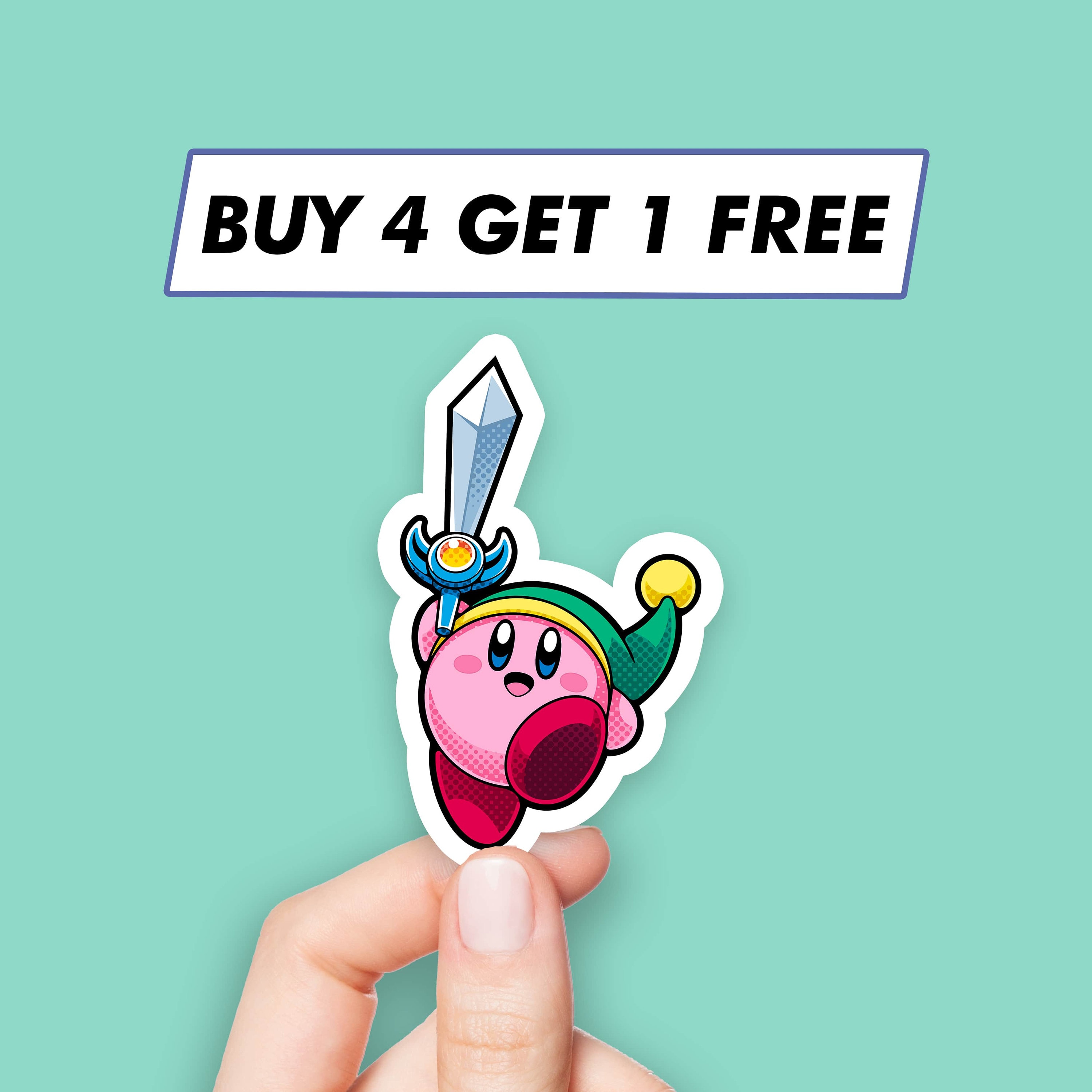 Kirby Zelda Sticker Alien Superhero Stickers Laptop Stickers Aesthetic Stickers Computer Stickers Waterbottle Stickers Laptop Decals