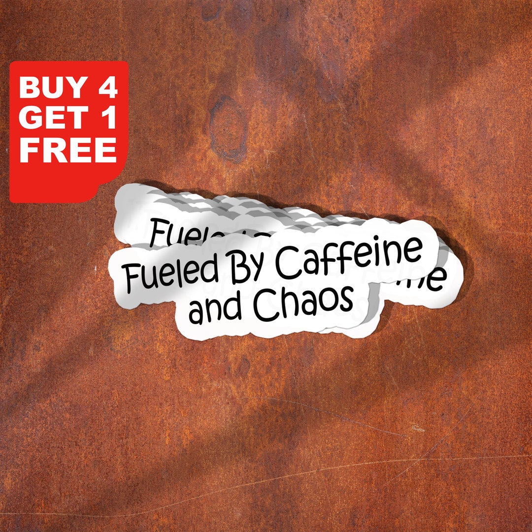 カフェインとカオスで満たされたママのステッカー、ママの面白いラップ