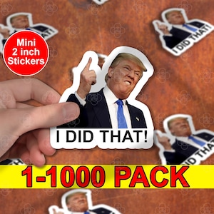 50pcs I Did That Trump Sticker Pack, Anti Trump Sticker, Trump Eclipse, Meme Sticker, Fdt, Anti Racist, Liberal Stickers