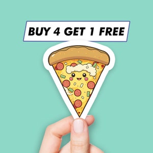 Pizza Emoji Sticker Cute Fast Food Stickers Laptop Stickers Aesthetic Stickers Computer Stickers Water Bottle Stickers Laptop Decals