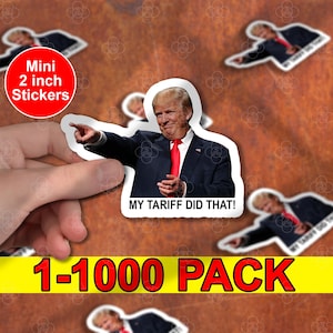 100pcs Anti Trump Sticker Pack, I Did That Trump, Tariff Trump, Meme Sticker, Fdt, Anti Racist, Liberal Stickers