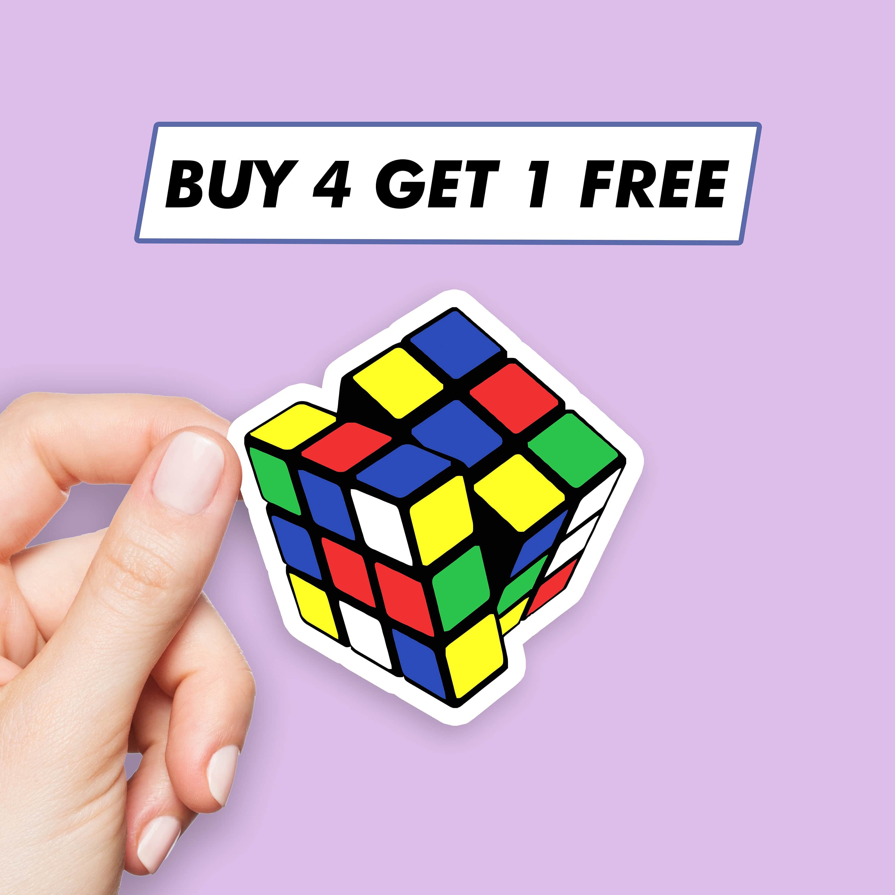 Retro Speed Cube Sticker Cute Cool Stickers Laptop Stickers Aesthetic Stickers Computer Stickers Waterbottle Stickers Laptop Decals