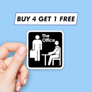 The Office Logo Sticker Dunder Mifflin Cool Stickers Laptop Stickers Aesthetic Stickers Computer Stickers Waterbottle Stickers Laptop Decals
